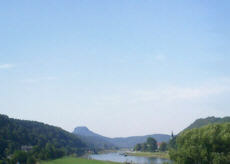 Bildschirmschoner "Panorama von Krippen auf die Elbe" krippen bildschirmschoner panorama elbsandsteingebirge sachsen screensaver 