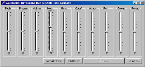Ein Midi-Controller für das Sampling-Keyboard Yamaha DJX sound soundeditor yamaha djx dj-x midi midicontroller midi-controller Screenshot unseres Soundeditor für Yamaha DJX (Demo)